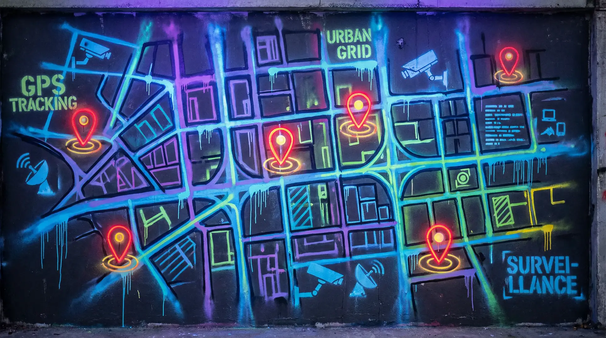 明星潜规则之皇txt 狗仔追踪地图 - 城市涂鸦风格